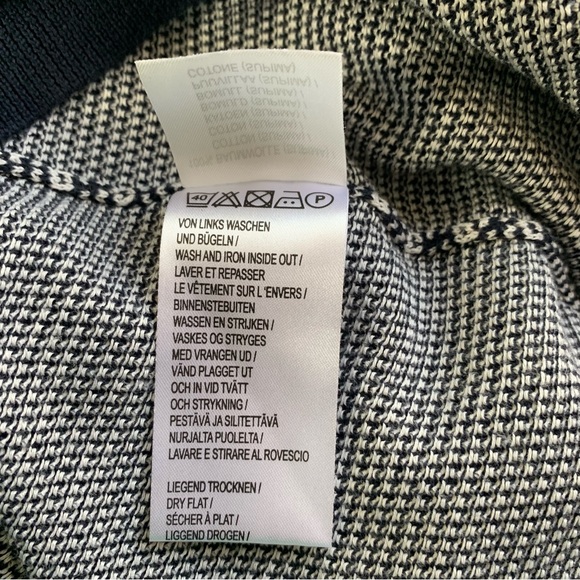 Peter Hahn Women's Knit Jumper Navy White Mix Long Sleeve Pullover Casual UK 22 - Picture 7 of 15